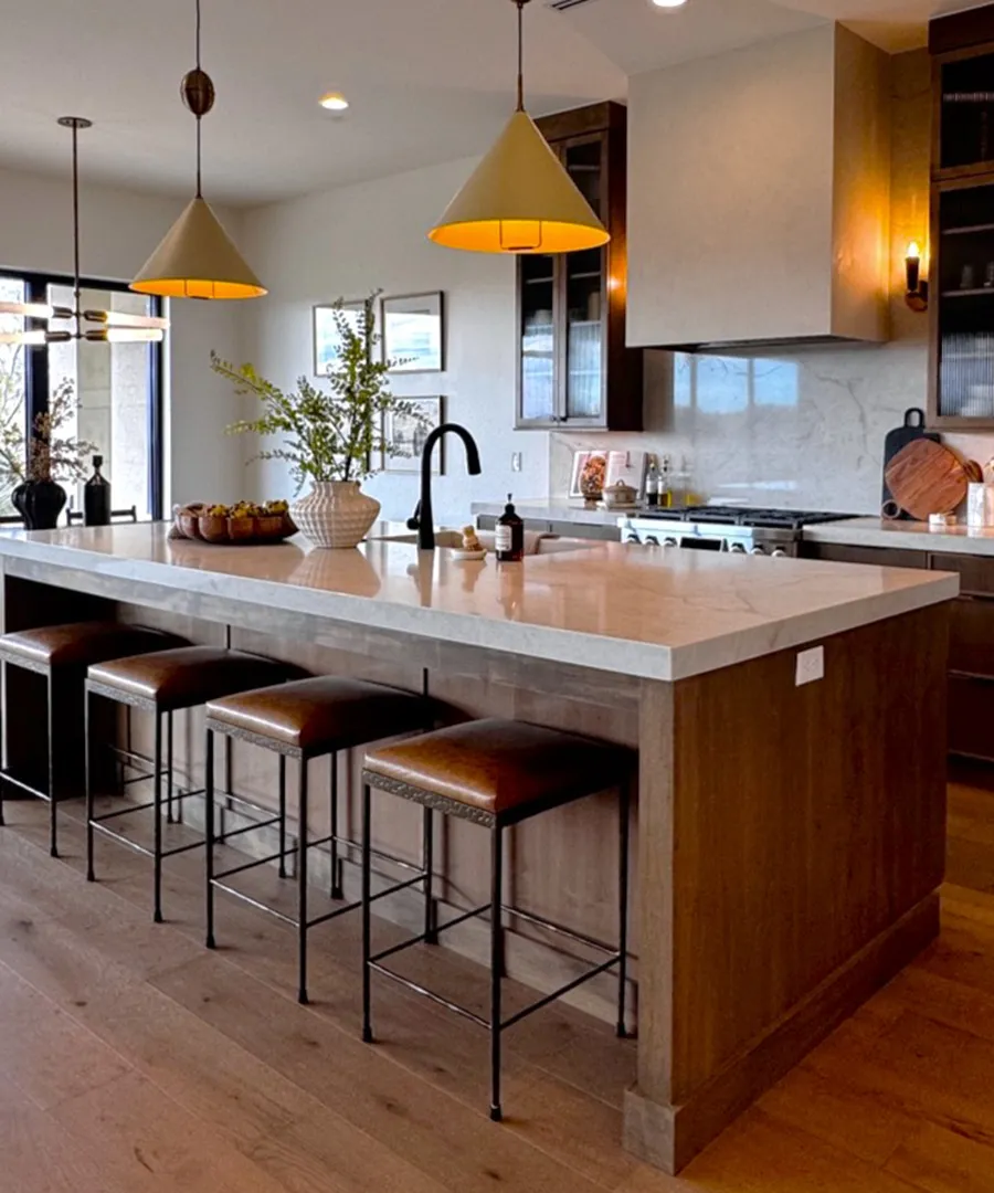 Finish selections and samples for a Sagestone home