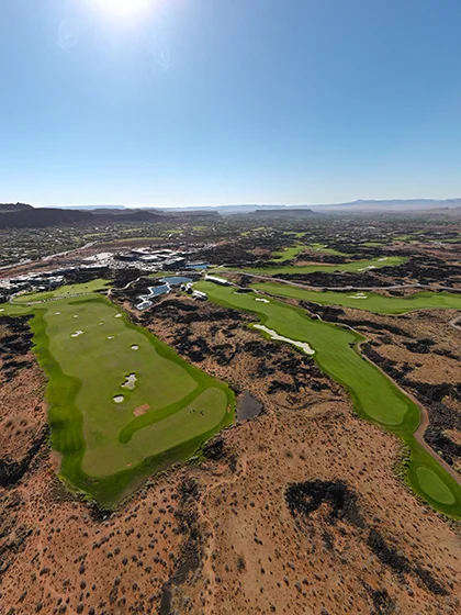 Black Desert Resort golf course on the lava fields in Ivins
