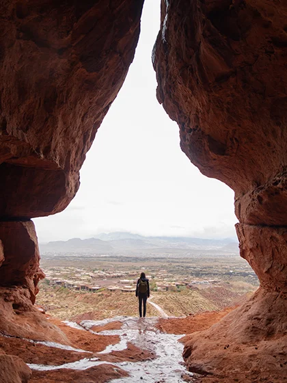 Snow Canyon State Park, on the north edge of Ivins