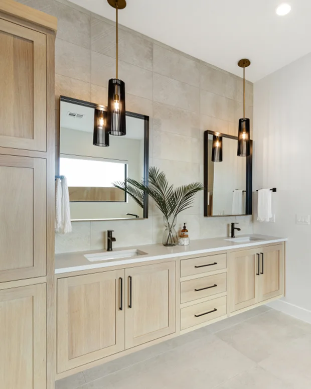 Reviewing finish selections for a Sagestone home